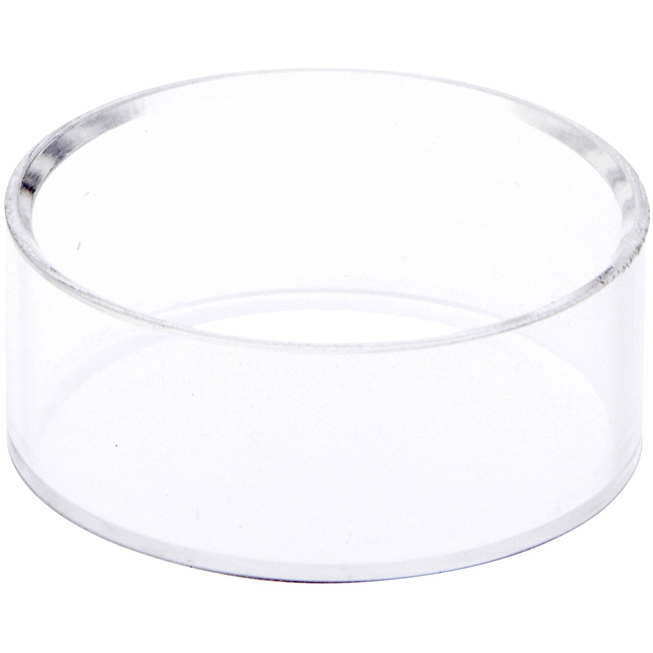 Plymor Clear Acrylic Beveled Egg, Marble, Ball or Sphere Display Holder Stand, 1" H x 2.5" W